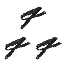 3Pièces Courroies Nylon Avec Pads Ergonomiques Pour Transport Noir
