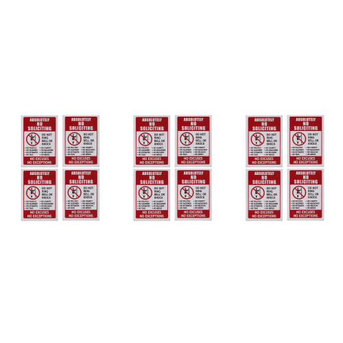 12Pièces Autocollants Étanches No Selling PVC Multi Usage Pour Entrée