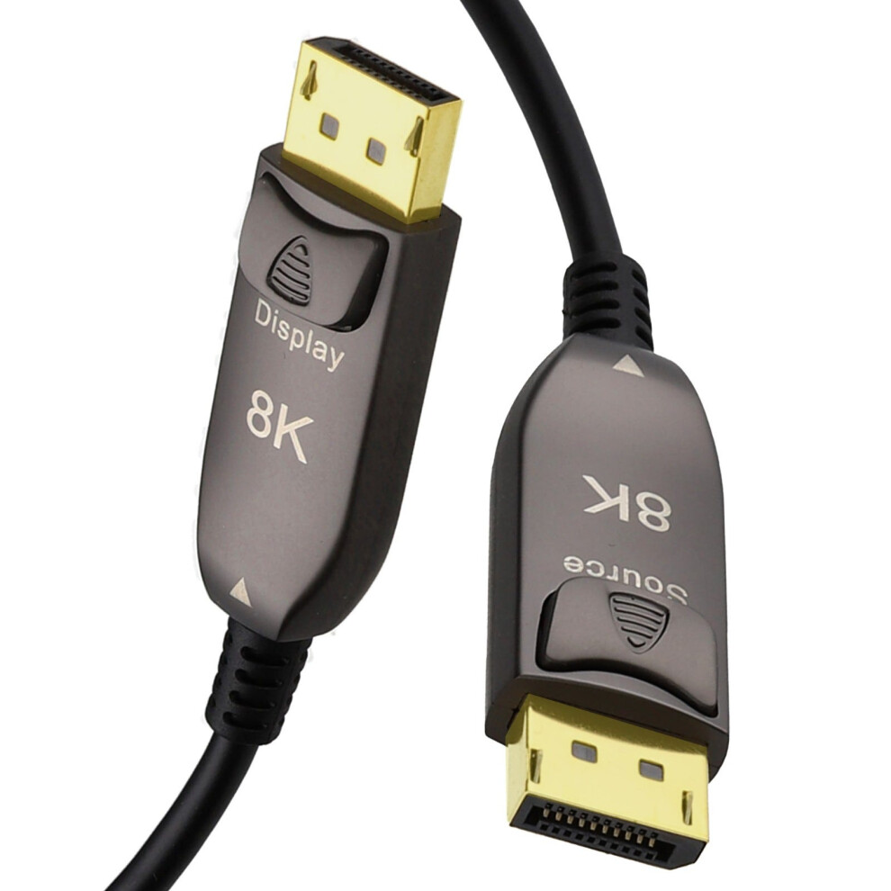 Active Displayport Optical Cable V1.4 Aoc Hdr 32Gbps 8K 30Hz 4K 120Hz 20M 5054338122366