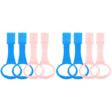 4Paires Anneaux De Bébé PP Colorés Pour Lit Enfant