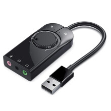 Karta Dźwiękowa Interfejs Audio USB Zewnętrzny 3,5 mm Mikrofon Adapter Audio Karta Dźwiękowa do Komputera Słuchawki Adapter Dźwiękowy USB