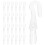 200Pcs Clear Plastic Curtains Wand Hooks for Blind Rods Elegant Design 2