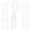 200Pcs Clear Plastic Curtains Wand Hooks for Blind Rods Elegant Design 3