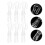 200Pcs Clear Plastic Curtains Wand Hooks for Blind Rods Elegant Design 10