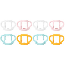 8Pièces Poignées Bébé Silicone Usage Maison Mix