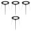 4Pcs Stable Iron Burner Tripod Stand for Laboratory Use 4