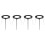 4Pcs Stable Iron Burner Tripod Stand for Laboratory Use 5