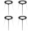 4Pcs Stable Iron Burner Tripod Stand for Laboratory Use 6
