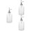 3Pièces Argenté Transparent Pour Miel 7