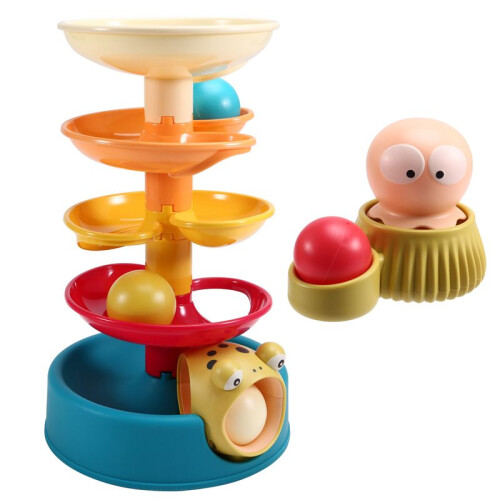 LittleDutch Spiral  - Endless Fun with Colorful Stackable Parts for Toddlers