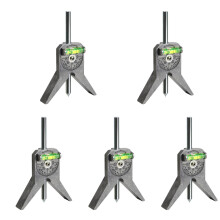 5Pièces Trouve-Centre Métal Argenté Compact Pour Marquage De Tube