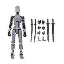 (As show, One size) Titan T13 3D Printed Robot Action Figure - Detailed Collectible Model