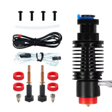 For E3D Revo Ceramic Hotend Kit V6 Radiator Brass Nozzle Ceramic Heating Core with 2 Nozzle Kits for 3 Series A