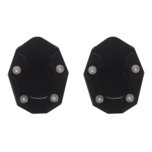 2Pièces Accessoire Aluminium Noir Antidérapant
