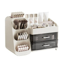 Schubladen-Stil Make--Aufbewahrungsbox Wohnheim-Organizer Kunststoff Kosmetik Hautpflege Frisiertisch Desktop Kleinigkeiten Container