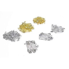 (As show, One size) Safety Pins 250 in 6 Sizes - Transparent
