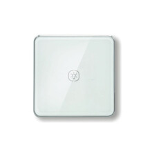 Interruptor de Luz Zigbee com Moldura de Alumínio Interruptor de Toque de Vidro Funciona com Tuya Alexa Home Assistant Control 1 Via