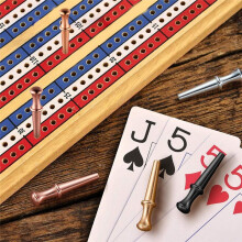 48 Pcs Metal Cribbage Pegs Cribbage Board Pegs for 1/8 Holes Toy Game Accessories for Cribbage Traditional Board Game