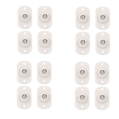 12 Pcs Self Adhesive  Caster Wheels 360 Smooth Rotation Universal Roller for Small Appliances Speaker