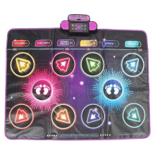 Doppio Tappeto da Ballo Elettronico, Adatto A Bambini, Adulti e Bambini Piccoli, Tappeto da Gioco Interattivo per Danza e Musica A