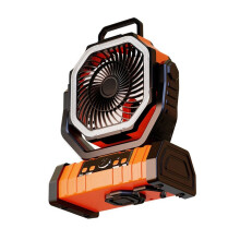 Outdoor-Camping-Ventilator mit Licht, 20000 MAh Wiederaufladbar, Hohe Kapazität, Langlebig zum Angeln und Camping
