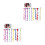 44Pièces Extensions Synthétiques Clip-in Variées 2