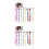44Pièces Extensions Synthétiques Clip-in Variées 3