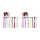 44Pièces Extensions Synthétiques Clip-in Variées 4