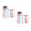 44Pièces Extensions Synthétiques Clip-in Variées 5
