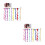 44Pièces Extensions Synthétiques Clip-in Variées 6