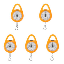 5Pièces Mini Balance Portable Suspendue En ABS Et Acier Multicolore