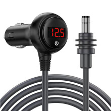 60W Car Charger for Starlink  12V-24V Vehicles  Charger Cable Digital Voltmeter Extension Cable