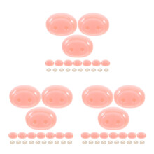60Pièces Nez De En Plastique Rose Pour DIY Peluches Sécurisés