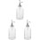 3Pièces Argenté Transparent Pour Miel 1