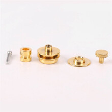 6pcs Gold Guitar with Nail Tail Nail Electric Guitar Anti-Slip Large Guitar Accessories with Lock