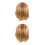 2Pièces Perruques Bob Synthétiques Blonde Pour Fête 4