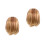 2Pièces Perruques Bob Synthétiques Blonde Pour Fête 5