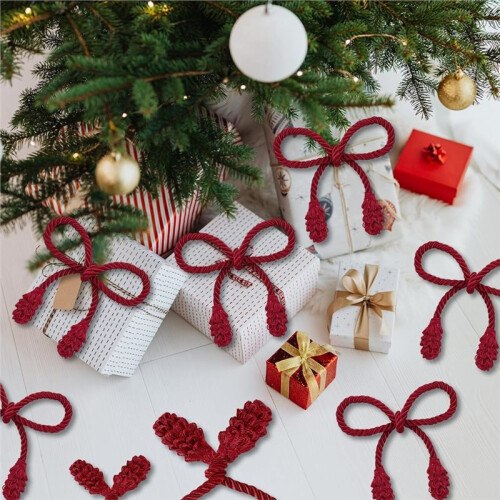 12 Unidades de 50 cm (20 Polegadas) de Abraçadeiras de Natal Reutilizáveis e Flexíveis para Guirlandas e Coroas de Natal, Ideais para Corrimãos de 1