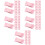 100Pièces Serviettes Compressées Jetables Rose Pour Camping 8