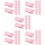 100Pièces Serviettes Compressées Jetables Rose Pour Camping 9