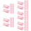 100Pièces Serviettes Compressées Jetables Rose Pour Camping 11