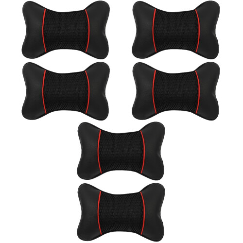 6Pcs Car Neck Pillow Waist Cushion Universal 2