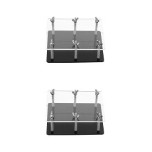2Ensembles Correcteur De Cartes Noir Ps Acier Inoxydable Pour Jeu
