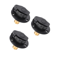 3Ensembles D’eau Camper En ABS Laiton Noir Avec Valve