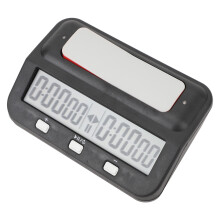 Temporizador de ajedrez portátil ABS negro 13,8x8,8x4,5cm 1xAA