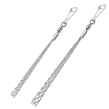 2 PCS Wire Pulling Grip Mesh Cable Pulls Metal Cable Puller Socks Wire Pulling Tools Wire Grip Flexible Snap