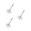 3Pcs Silver Wall Mount Camera Bracket Durable Iron Adjustable 5