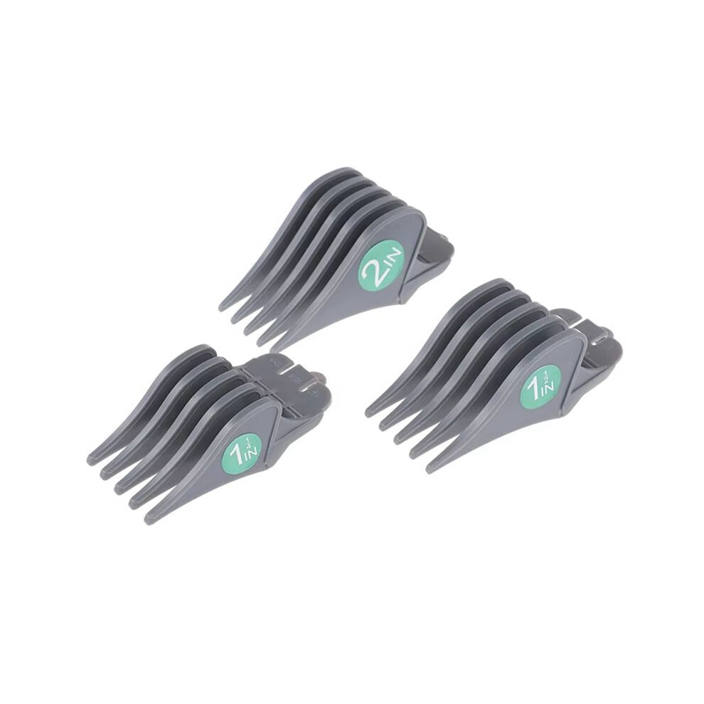 3PCS Professional Clipper Large Size Limit Comb Trimmer Cutting Guide Clipper Attachment Accessories Size 32/38/51mm,C