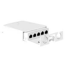 Novo Repetidor POE Externo À Prova D'Água IP55 de 4 Portas 100 Mbps 1 A 4 para de Rede Extensor PoE para Câmeras IP 100M