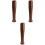 3Pièces Pilons En Bois Muddler Cuisine Marron Outils Ail 3
